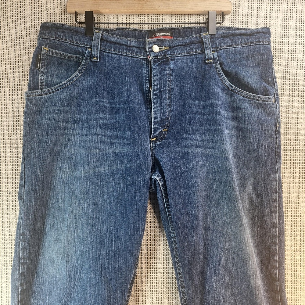 Bulwark FR Jeans Mens‎ 38x30 Blue Flame Resistant CAT 2 NFPA 2112 Arc Workwear